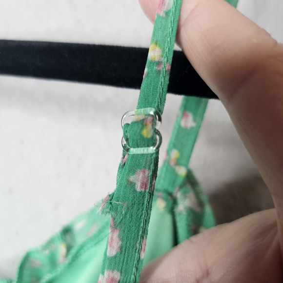 Women XXL Juniors 19 Easter Dress Spring Floral Ruffle Midi Prairie Cottage Core - Picture 9 of 12